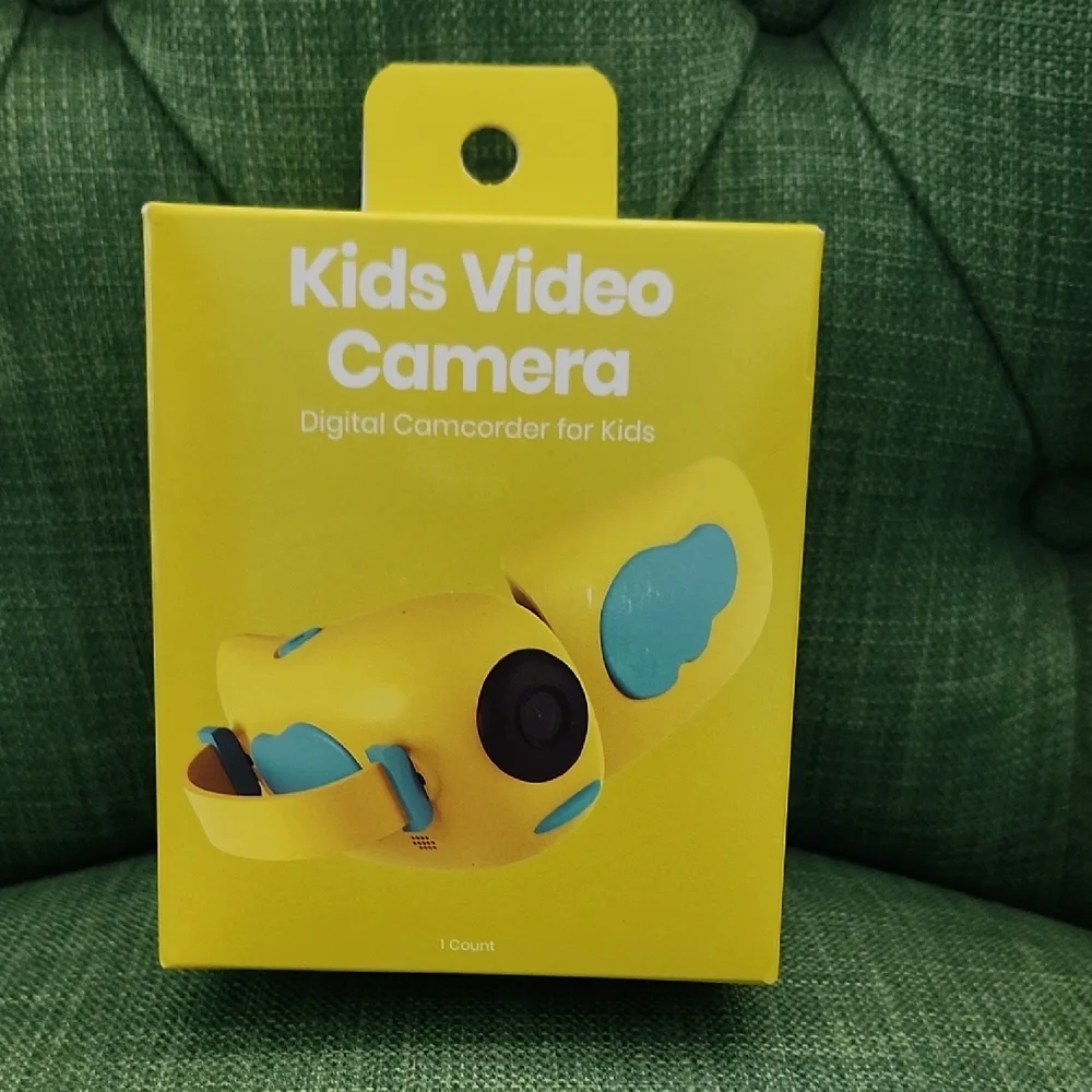 Vibrant Yellow and Blue Kids Video Camera